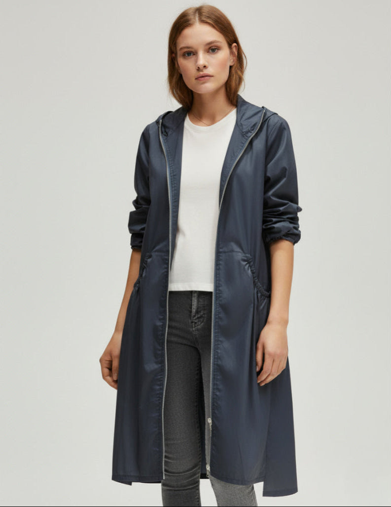 Amelia | Women’s Summer Long Hooded Trench Coat