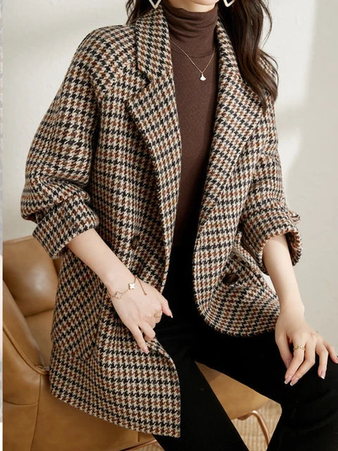 Beatrice | Women Spring Check Blazer Jacket
