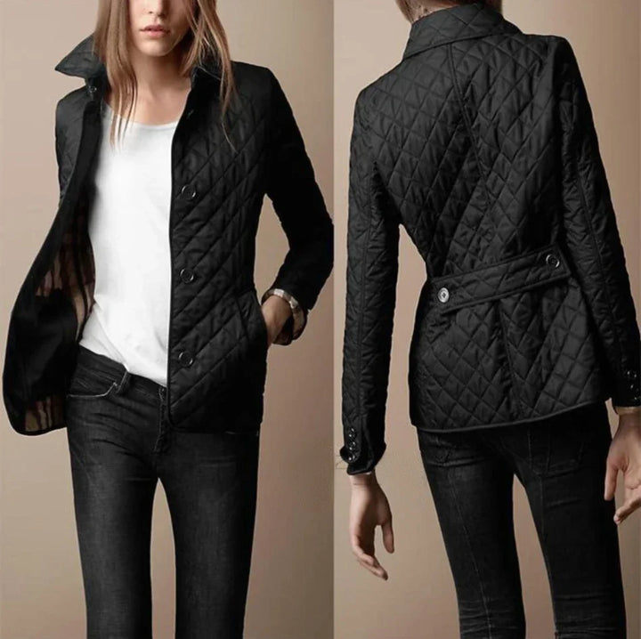 Harper | Women’s Spring Quilted Button Front Jacket