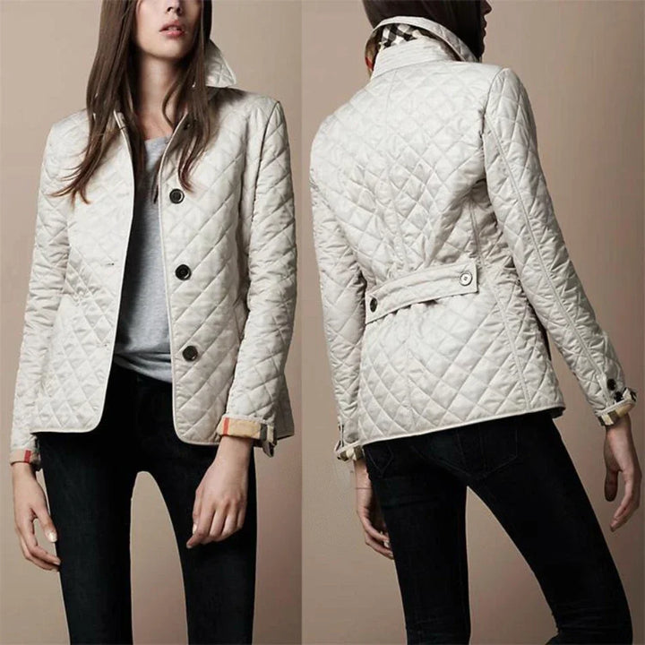 Harper | Women’s Spring Quilted Button Front Jacket